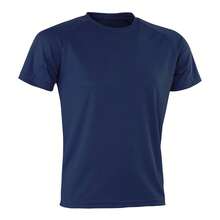 Spiro Mens Impact Aircool T-Shirt - Navy Blue - View 1