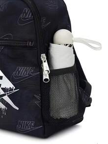 Nike Printed Backpack Unisex School Bag Comfortable Student Backpack Casual Backpack Size: Approx. 25.4*12.7*33cm - Navy Blue/black - View 8