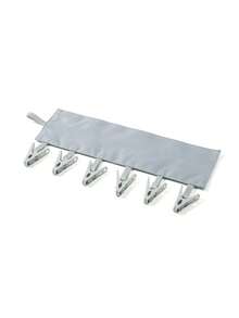 Portable Foldable Clothes Hanger With Clips, Detachable Sock Drying Rack, Multi-Function Travel Laundry Organizer - Multicolor - View 11