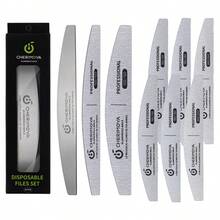 CHERIMOYA Professional Interchangeable Nail File Set For Beauty Salons, Stainless Steel Tool With 12 Disposable Self-Adhesive Refills For Continuous Use - Multicolor - View 7