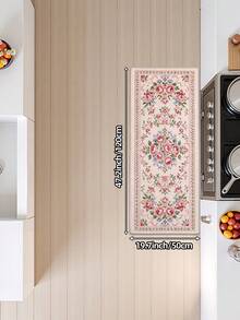 DAJIANG 1pc Floral Shaped Rug, Kitchen Rug, Hallway Rug, Area Rug, Suitable For Bathroom, Kitchen, Outdoor, Indoor, Hallway, Bedroom, Living Room, Bedside Mat, Machine Washable, Easy To Clean, Non-Slip Backing, Bedroom Decor Mat - Multicolor - View 13