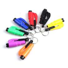 1 pieza Martillo portátil mini de color aleatorio, multifunción, práctico, rompeventanas de coche mini, accesorio de viaje, herramienta portátil, herramienta de emergencia, diseño compacto, martillo mini, estructura duradera, excelente regalo para el Día de San Valentín - Multicolor - Ver 6