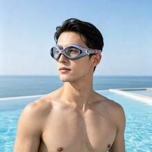 Adult Swimming Goggles Anti-Fog Swimming Training Glasses 3D Leak-Proof Soft Silicone Seal Waterproof Swimming Goggles Unisex For Pool And Open Water Swimming - Sea Salt Blue - View 2