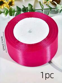 1 Roll Of 22 Meters, Pink Packaging Ribbon Bow, Colored Ribbon, Polyester Ribbon, Gift Box Ribbon, Jacquard Ribbon - / - View 10