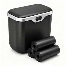 Multifunctional Car Trash Can, Ultra-Fine Fiber Leather, ABS Material, Non-Deforming, Suitable For 99% Of Car Models, Dry And Wet Use, Space-Saving, Non-Destructive Installation, Automatic Storage, Travel Essential, Minimalist Trash Can - Multicolor - View 17