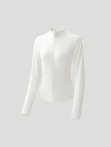 Beneunder Women's Cooling Quick-Dry Sun-Protective Jacket (Slim Fit, Stand Collar) AL013 - White - View 10