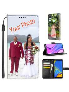 Dompet Kartu Kustom, Tempat Kartu, Casing Ponsel, Cetak Gambar Personalisasi, Kulit Sintetis PU, Hadiah Kreatif untuk Pasangan dan Teman, Cocok untuk Samsung, Apple, Honor - MultiWarna - View 2