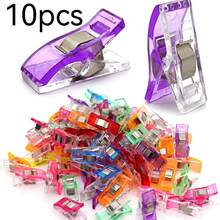 Sewing Fabric Plastic Clips Acrylic Clips For Quilting Supplies Transparent Multi-Function Mixed Color Clips Sewing Product Storage Bag Clips - Multicolor - View 7