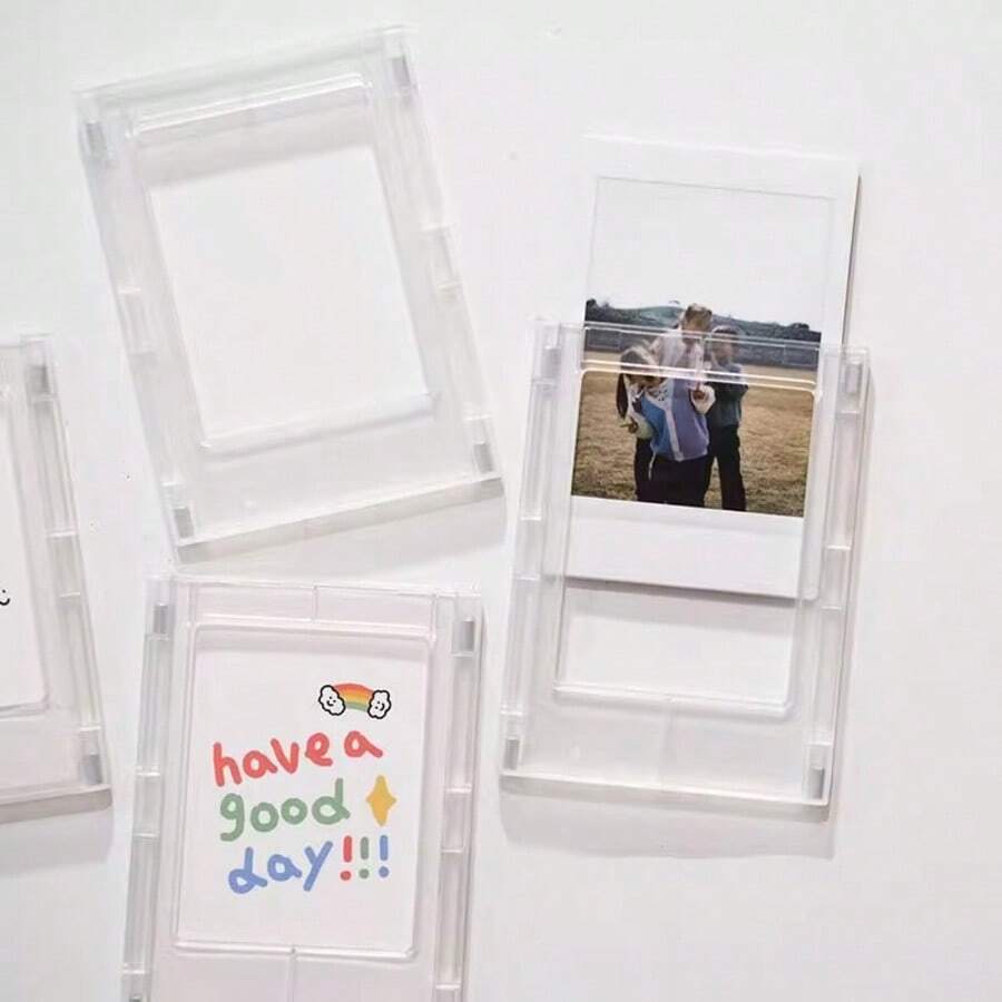 1/5/8/16 buah Magnet Kulkas Plastik, Magnet Bingkai Foto 3 Inci, Stiker Dekoratif Bingkai Foto, Aksesoris Dekorasi Rumah, Hadiah Liburan Ideal untuk Natal dan Halloween, Dekorasi Ruang Tamu