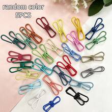 5pcs PVC Coated Steel Clothes Pegs, Heavy Duty Laundry Clips, Suitable For Clothes Rack And Clothesline, Durable Clothes Clips, Food Clips - Multicolor - View 7