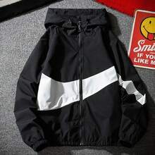 Nuevas chaquetas deportivas para hombre, cortavientos con protección solar, chaquetas con capucha con cremallera y chaquetas casuales tanto para hombres como para mujeres. - Negro - Ver 2