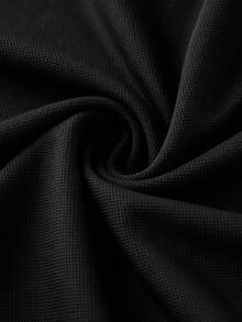 Women Black Round Neck Long Sleeve Top Button Placket Relaxed Fit Casual T Shirt For Daily Wear And Street Style. - Black - View 7