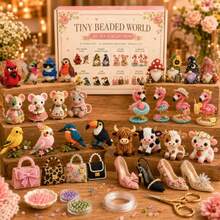 1 Set DIY 3D Animal Beaded Embroidery Kit, Bird Beaded Handmade Craft With Instructions, Cute Beaded Art Handmade Bird Gift, Suitable For Beginners And Craft Enthusiasts - Multicolor - View 1