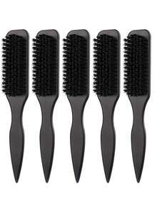 5pcs Leopard Print Tail Comb & Brush Set, Made Of Soft Bristles And ABS Material, Can Smoothen Hair, Suitable For Home And Salon Hair Care And Styling, Travel, Detangling - Multicolor - View 41