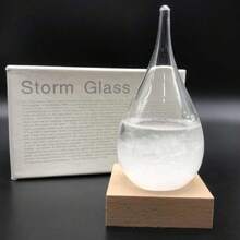 1pc Weather Forecast Glass Bottle Creative Gift, Raindrop Storm Bottle Decor, Desktop Decoration, Birthday Gift, Graduation Gift, Christmas Decor, Home Decor, Room Decor, Party Decor, Christmas Halloween Gift - A - View 9