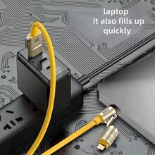 Kabel Pengisian Cepat USB 4-in-1 Kompatibel dengan iPhone dan Ponsel Lainnya, Antarmuka USB Tipe-C, Kabel Pengisian Tablet, Mendukung Pengisian Daya Tablet dan Ponsel, Antarmuka USB Tipe-C, Ringkas dan Portabel, Transfer Data Kecepatan Tinggi, Pengguna Smartphone, Pengguna Multi-Perangkat, Solusi Pengisian Daya Harian - MultiWarna - View 4