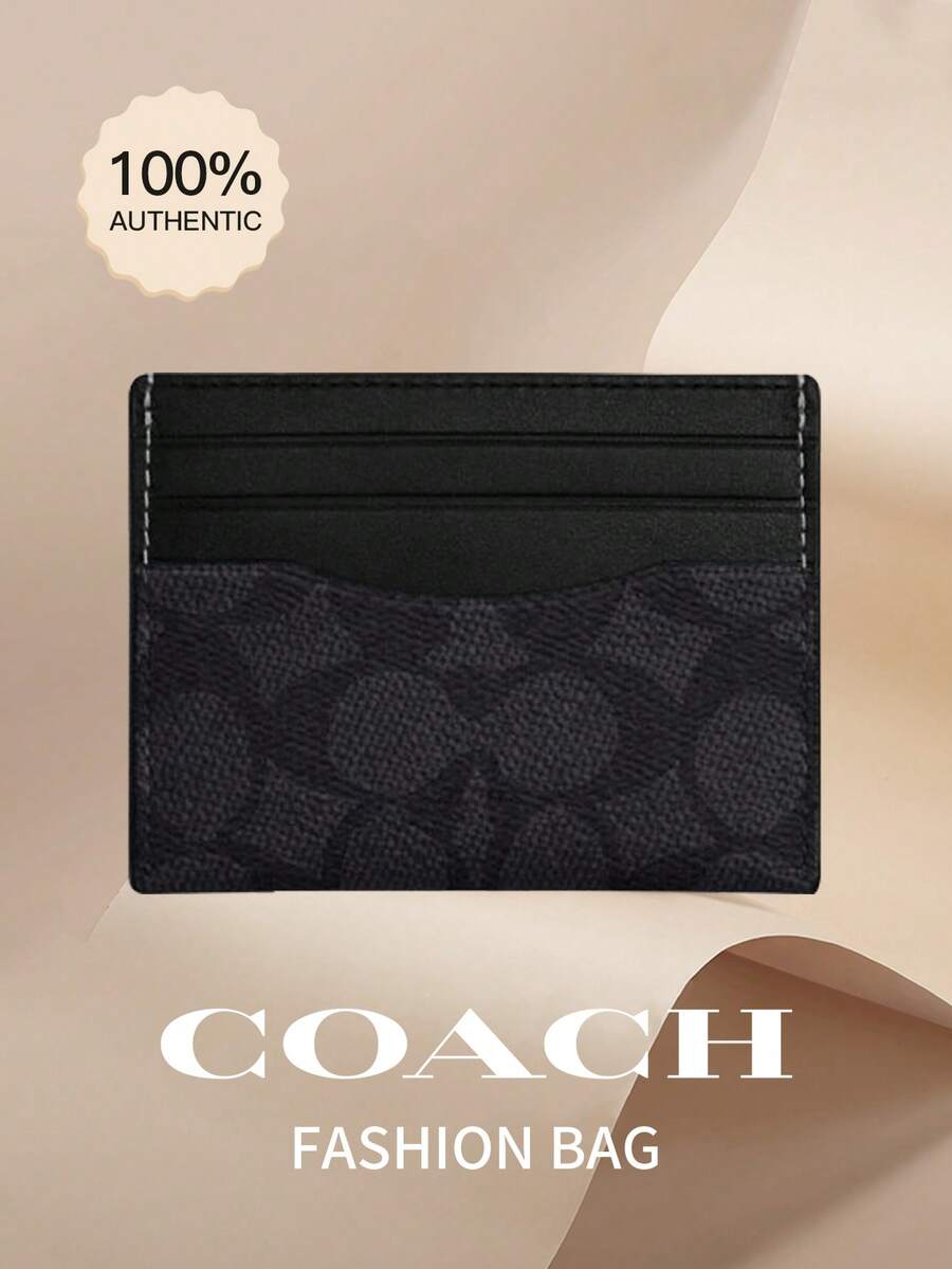 Coach 迷你身分證卡套超薄包款，男女通用，小巧錢包，零錢包，透明身分證視窗