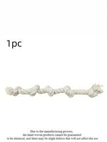 Parrot Rope Ladder Toy | Natural Cotton Rope Climbing Perch With Knots, Bird Cage Hanging Chewing Toy, Suitable For Budgies, Cockatiels, Lovebirds, Beak Grinding Exercise And Entertainment Accessory, Bird Swing, Bird Cage Accessory - View 8