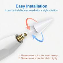 Kompatibel dengan Apple Pencil Pro Generasi ke-1 dan ke-2, Dapat Diganti, Cocok untuk Berbagai Skenario, Ideal untuk Menulis dan Menggambar, Set Ujung Pengganti 2-in-1 yang Tahan Aus dan Tahan Lama - MultiWarna - View 4
