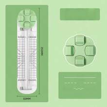 Multifunctional Paper Cutter, Can Emboss, Cut Dashed Lines, Cut Wavy Lines, 360 Degree Rotation, Suitable For Handmade Card Cutting, Art Tools, Scrapbooking, Back To School Supplies, School Supplies - A - View 8