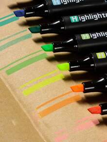Pulpen Fluorescent 8 Warna "Kecerahan Tinggi" dengan Ujung Pahat Anti Luntur, Cocok untuk Siswa yang Menggarisbawahi Poin Penting dan Menggambar, Mencatat dan Membuat Sketsa, Alat Tulis Siswa, Perlengkapan Sekolah, Perlengkapan Scrapbook, Perlengkapan Jurnal, Hadiah Natal - stabilo 8 warna - View 5