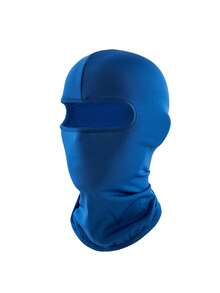 1 buah Set Topi Balaclava Lubang Earphone Warna Polos Unisex, Masker Penutup Kepala Wajah Penuh untuk Bersepeda, Cocok untuk Pemakaian Sehari-hari dan Aktivitas Luar Ruangan - MultiWarna - View 18