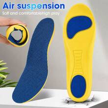 2pcs(1 Pair) Arch Support Insoles, Sweat-Absorbing & Dry Comfort Shoe Inserts, Replacement Insoles For Sneakers, Flats, Casual Shoes & Everyday Wear - Yellow - View 3