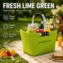 Portable Insulated Outdoor Picnic Backpack, Large Capacity, Thick Durable Material, Waterproof & Scratch-Resistant, Foldable & Lightweight, Tear-Resistant, Suitable For Camping, Road Trips, Hiking And Outdoor Activities, Essential Travel Gear - Multicolor - View 13