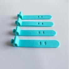 5-10 Pcs Phone Cable Organizers Headphone Clips Charger Cable Management Three-Hole Cable Storage Clips Data Cable Winders Straps, Portable Accessory Storage - Multicolor - View 4