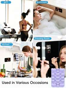 Heart-Shaped Single-Sided Silicone Suction Cup Phone Holder, Adhesive Back Anti-Slip Finger Grip Stand, Phone Accessory, Suitable For Car, Bathroom, Shower, Makeup, Kitchen, Mirror And Smooth Wall Surfaces, For Selfie And Video Recording, Perfect Gift For Friends And Family - Multicolor - View 5