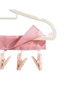 Portable Foldable Clothes Hanger With Clips, Detachable Sock Drying Rack, Multi-Function Travel Laundry Organizer - Multicolor - View 4