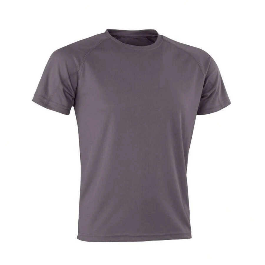 Spiro Mens Impact Aircool T-Shirt - Grey - View 1