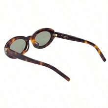 Yves Saint Laurent 純鈦方框商務光學眼鏡框 輕量低過敏 SL-M136/F-002-53 - 黑色 - 查看 5