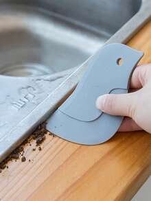 Oil Scraper, Penguin Design Soft Silicone Kitchen Tool, For Removing Oil Stains And Baking Use - Multicolor - View 1
