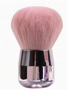 Portable Mini Kabuki Foundation Brush (1pc) – Pink Travel Makeup Brush; Fluffy Blending Brush, Suitable For Liquid Foundation, Blush And Setting Powder; Daily Essential For Women And Girls, Perfect For Travel And Home Use. - Pink - View 8