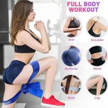 Natural Latex Yoga Resistance Band, Butt Lift Trainer, Back Opener, Stretching Training Pull Rope - A - View 7