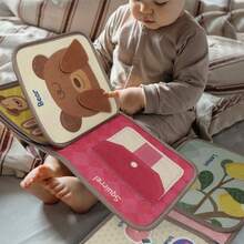 Buku Tenang Montessori 0+, Buku Aktivitas Kain 3D, Mainan Sensorik Interaktif yang Dapat Digunakan Kembali, Buku Kain untuk Pembelajaran Awal Prasekolah, Meningkatkan Keterampilan Motorik Halus Bayi - MultiWarna - View 3