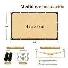 Shade Sails & Nets - 4 Meters Wide*6 Meters Long - View 4