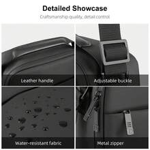 PULUZ 便攜式肩背收納袋，適用於 Mini 系列無人機 / Osmo Pocket 系列（黑色） - 查看 3