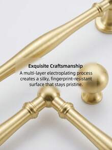 11/14/21cm, Copper Brushed Gold T-Shaped Cabinet Handle, Modern Luxury High-End Wardrobe Handle, Durable Zinc Alloy Cabinet Drawer Door Handle - Comfortable Grip, Sturdy And Durable, Elegant Design, Easy Installation, Suitable For Home And Office Drawers, Cabinets, Wardrobes, Desks. Versatile Durable Cabinet Furniture Handle, Easy To Install Practical DIY Men's Tool - Multiple Styles - View 4