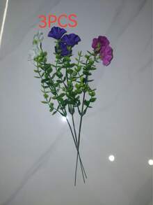 30 piezas/24 piezas/12 piezas/3 piezas Flores artificiales de plástico para exteriores, plantas falsas resistentes a los rayos UV, campanilla multicolor, adecuadas para decoración de jardín, porche, cestas colgantes de primavera/verano, regalos de Navidad - Multicolor - Ver 12