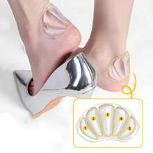 2/4/6pcs Silicone Forefoot & Heel Pads - Comfortable Transparent Insoles, Soft & Non-Slip, Suitable For Standing, Outdoor Activities, Hiking - View 2