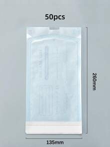 2 Sizes Available Nail Tool Sterilization Bags, Nail Tool Cleaning Bags, Dental PE Paper Storage Bags, Disposable Self-Sealing Sterilization Indicator Bags - Multicolor - View 10