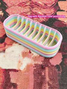 1pc 10-Grid Diamond Painting Bead Storage Box, Color Coded Organization, Handmade Storage Container, Suitable For Enthusiasts, Diamond Painting Supplies And Bead Storage - Drill Disk - View 10