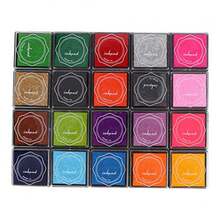 Almohadilla de tinta 20 colores - Kit DIY para sellos y álbum de recuerdos - como en la imagen - Ver 1