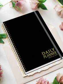 Trees 1pc Daily Planner Notebook – A5 Undated Daily Notebook Journal With To-Do List, Priorities & Notes For Work, School & Productivity, Office Supplies - Daily Notebook - View 4