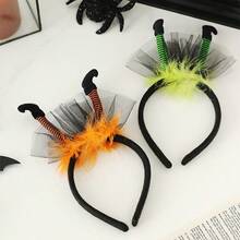 1pc Halloween Decorations Witch Headband Hair Band Costume Party Props Ghost Festival Party Decorations - A - View 3
