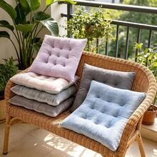 1pc Ultra Soft Velvet Chair Pad - Thick Warm Comfortable Suitable For Office, Dorm And Living Room - Easy To Clean Polyester Blend - Multicolored - View 3