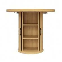 Extendable Dining Table, Versatile Kitchen Table With Metal Handles, Space-Saving For Small Spaces, Multifunctional Table, Hidden Storage, Dark Brown, 149.8-189.7 Cm - 自然的 - 查看 7