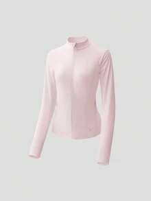 Beneunder Women's Cooling Quick-Dry Sun-Protective Jacket (Slim Fit, Stand Collar) AL013 - Pink - View 10